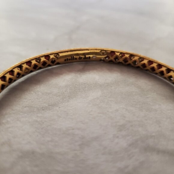 💖 Stella and Dot Beaded Beads Coral Exoctic Antiqed Bracelet 💖 - Picture 4 of 10